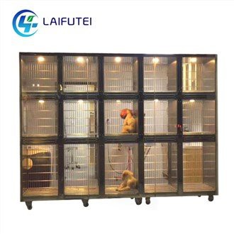 Display Stainless Steel Dog Cage Ukuran Besar