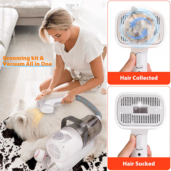 Dog Hair Fur Grooming Brush Kit Cleaner